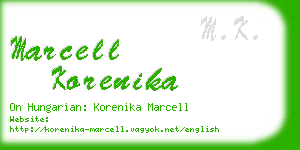 marcell korenika business card